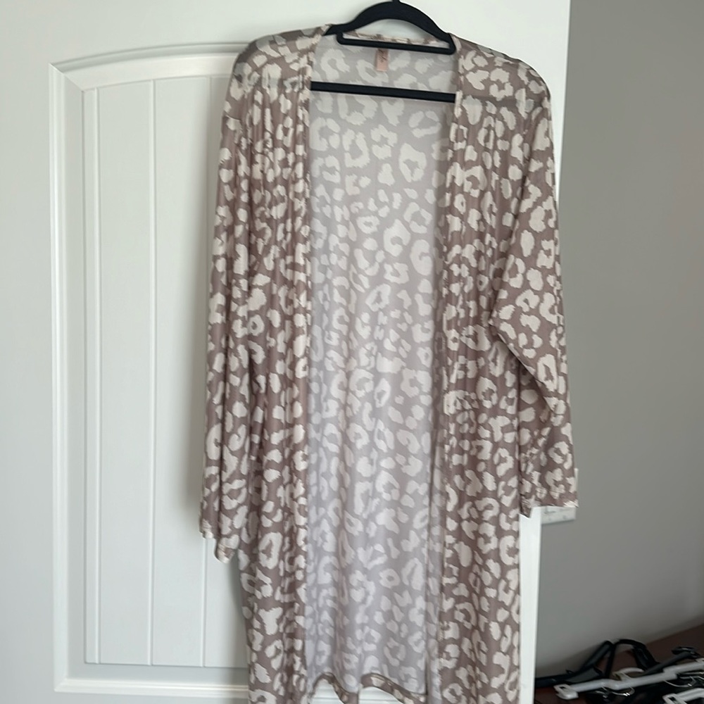 Leopard print cardigan